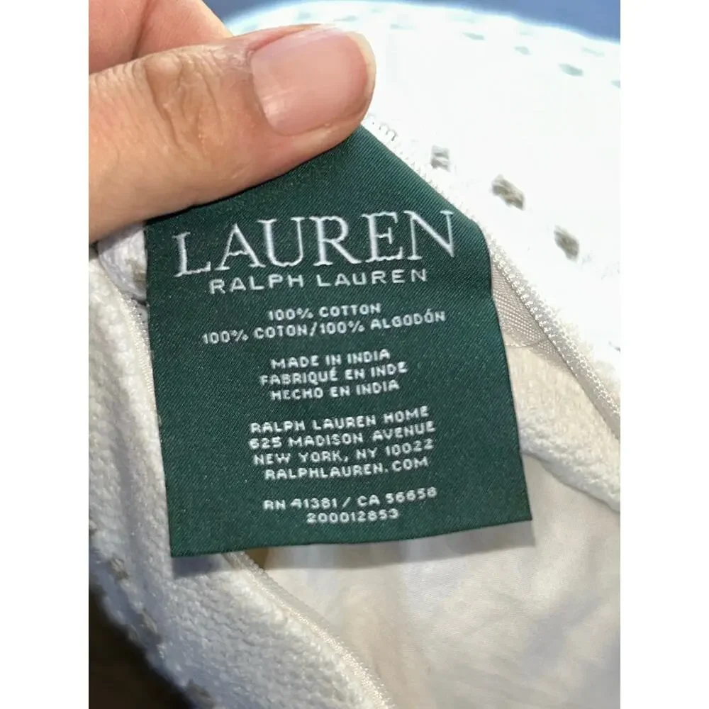 Lauren Ralph Lauren lumbar pillow textured woven design